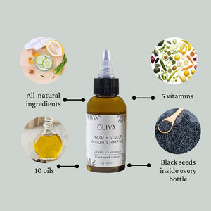 Oliva 10 in 1 Healthy Hair Growth Oil (2oz) Oliva Naturals 